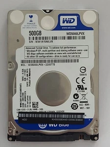 WD5000LPVX-22V0TT0, DCM: HVKT2VB, JAN 2015, Western Digital 500Gb 2.5" Sata HDD - Imagen 1 de 2