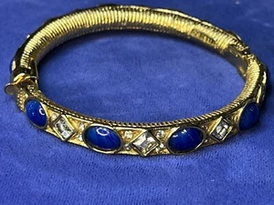 Bracciale Vintage Paperino Stannard Blu Lapiz Strass 7" - Foto 1 di 12