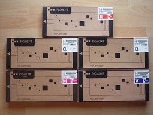 5x Noritsu Pigment Tinte Magenta H086061 Rot H086063 Violett H086064 H086083 OVP - Bild 1 von 5