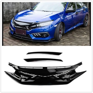 Griglia superiore griglia paraurti anteriore per Honda Civic 10a gen 2016 17-2018 - Foto 1 di 6