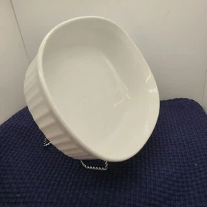 Corningware French White Stoneware Casserole Dish, 1.5 Qt, 1.4L. 9.5 x 7.5" - Picture 1 of 3