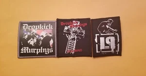PARCHE - DROPKICK MURPHYS(2), LINKIN PARK (1) - APROX- 3"" W x 3 3/4""H-COSTURA/HIERRO ENCENDIDO - Imagen 1 de 1