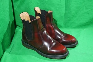 Dr. Martens Vegan Flora Chelsea Boots Cherry Red Women's 6 - Foto 1 di 9