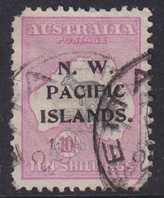 N.W. Pacific Islands. 1919. SG 117, 10/- grey & bright pink. - Image 1 of 2