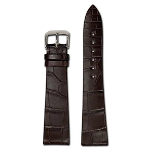 Bracelet de montre en alligator authentique | Moka | Zurich | pour Patek Philippe - Photo 1/2