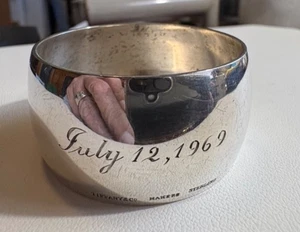 Tiffany & Co. Deko Mid Century Modern Sterling Silber Serviettenring monogrammiert - Bild 1 von 6
