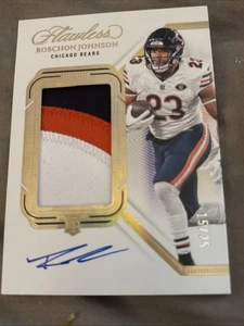 2023 Panini Flawless Roschon Johnson Dual Patch Auto /25 #DPA-RJN - Bild 1 von 5