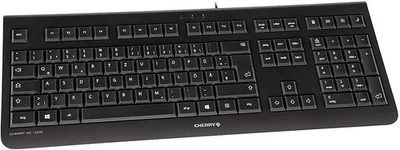 USB Keyboard CHERRY KC 1000 - Adjustable Tilt - Ultra-Quiet Keys - Image 1 of 4