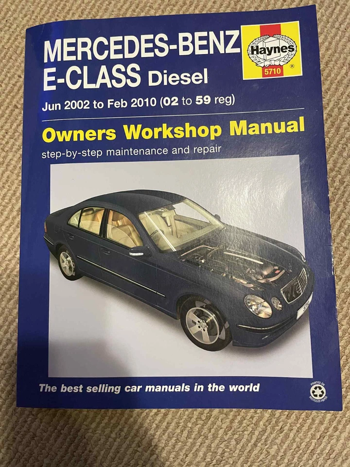 Mercedes-Benz E-Class Diesel E220 E270 E280 E320 W211 Haynes Manual 2002 – 2010 - Image 1 of 2