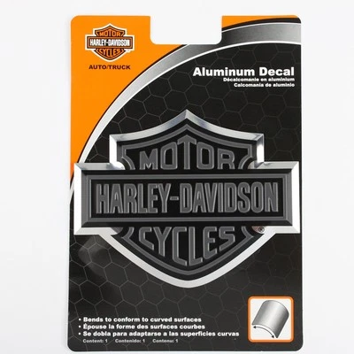 CHROMA GRAPHICS INC. Harley Davidson B&S HD Logo Black Tank Bike emblema aluminio aluminio pegatina calcomanía