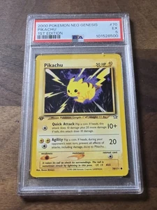 Pokemon 2000 Neo Genesis 1. Edition Pikachu #70 PSA 5 RARE - Bild 1 von 2