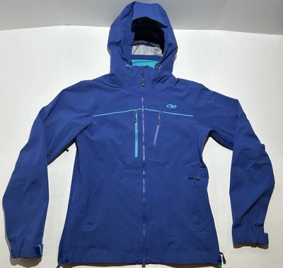 Chaqueta Outdoor Research Skyward para mujer concha grande azul cremallera completa esquí nieve usada en excelente estado Foto 1 de 4