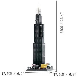1241Pcs Toy set Architecture Model Set Willis Tower Chicago Building Blocks Toys - Picture 1 of 3