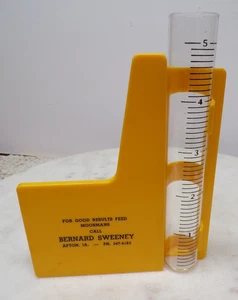 Bernard Sweeney Moorman's Feed Dealer Afton Iowa Rain Gauge Advertising FAMILY? - Picture 1 of 5