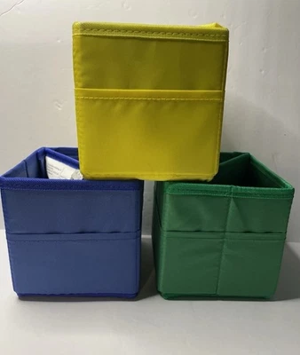 Carson Dellosa Tabletop Storage BINS Collapsible 5.25" (Set of 3 as pictured) - Image 1 of 4
