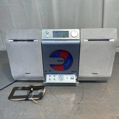 Philips  Micro Stereo System MCM275/37 CD Radio w/ Speakers MP3/ Antenna (READ) - Image 1 of 4