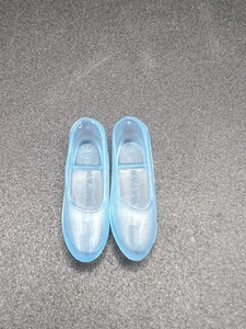 Barbie Para Patrón Malasia Punta Transparente Azul Hielo Translúcido Zapatos Planos - Imagen 1 de 4