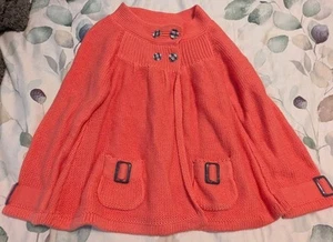 Matilda Jane Flutterby Wing Coral Sweater Girls Size 6 - Picture 1 of 5