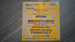 Ticket 1979 Arsenal vs. Manchester United First Division 34179 - Picture 1 of 1