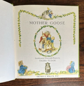 Vintage 1972 Mother Goose Book with Illustrations - Foto 1 di 6