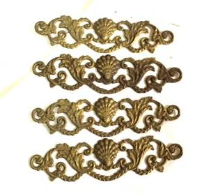 Massive Messing Möbel Applikationen, Jugendstil, Italien, Set (4) - Bild 1 von 8