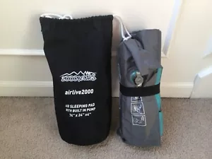 Airlive2000 Inflatable Sleeping Pad w/ Built-in Foot Pump * Compact NEW NWT - Picture 1 of 4