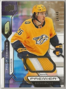 Camisetas Premier 2021-22 Upper Deck Premium Mem Rookie #113 Philip Tomasino 34/49 - Imagen 1 de 2