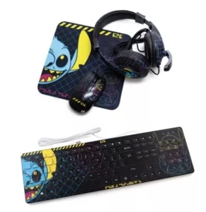 Lilo and Stitch Tech Bundle: Mousepad + Headphone + Mouse + Keyboard - Picture 1 of 9