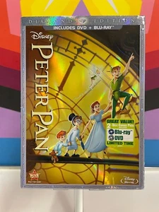Peter Pan (Blu-ray/DVD, 2013, 2-Disc Set, Diamond Edition DVD/Blu-ray) NEW - Picture 1 of 2