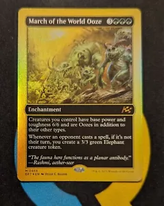 March of the World Ooze First-Place Foil Mythic Aetherdrift MTG - Picture 1 of 3