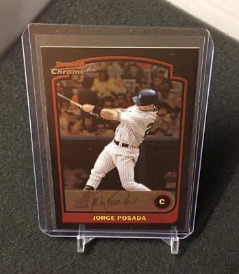 Jorge Posada 2003 Bowman Chrome card 10 New York Yankees - Image 1 of 2