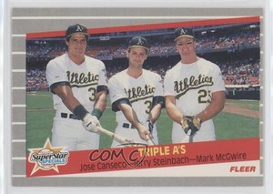 1989 Fleer Super Star Specials Jose Canseco Terry Steinbach Mark McGwire #634