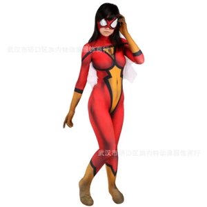 2021 Spider-Woman Jumpsuit Jessica Drew Bodysuit Cosplay Costume Suit Halloween - Picture 1 of 9