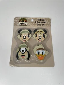 GOMAS DE BORRAR DE RECUERDO MICKEY MOUSE SAFARI PARQUE REINO ANIMAL DISNEY ¡ULTRA RARAS! Nuevo en paquete - Imagen 1 de 6