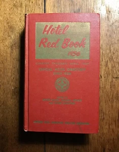 MCM Book Hotel & Motel Red Book 1956 Thru April 1957 Travel Advertising Retro - Picture 1 of 12