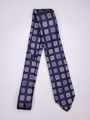 Bergamo New York Kids Boys Formal Necktie 48"Lx2.5"W Black/Purple Neck Tie - Image 1 of 4