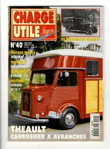 CHARGE UTILE N°40  AVRIL 1996  THEAULT CARROSSIER A AVRANCHES  Parfait état - Picture 1 of 2