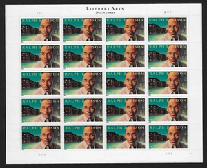 US Stamps Sheet of 20, Ralph Ellison, Literary Arts, #4866 MNH - Picture 1 of 2