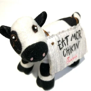 Muñeca de peluche Chick-fil-A de vaca juguete Eat Mor Chikin 4" de alto EDICIÓN LIMITADA - Imagen 1 de 11