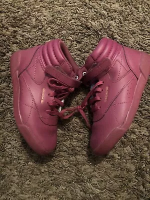 Girls Size 10c Reebok Classics Hi top Sneakers - Image 1 of 4