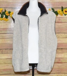 Timberline Colorado Ladies Unisex Neutral Cream Fleece Zip Vest Jacket Size XL - Picture 1 of 13
