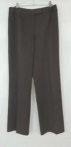 Carla Carini, Italian, Brown Pinstripe Pants, Size unknown - Picture 1 of 6
