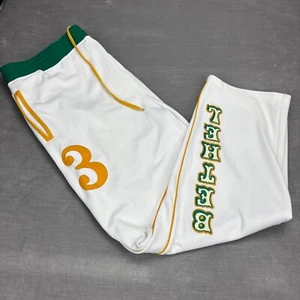 Pantalones deportivos Bethel Bruins Reebok para hombre blancos Allen Iverson #3 cordón talla XL - Imagen 1 de 10