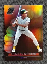 Rickey Henderson 2023 Panini Chronicles Baseball Zenith #21 Oakland Athletics 