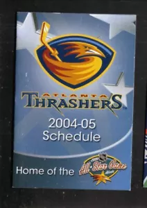 Atlanta Thrashers--Horario de bolsillo 2004-05 - Imagen 1 de 1