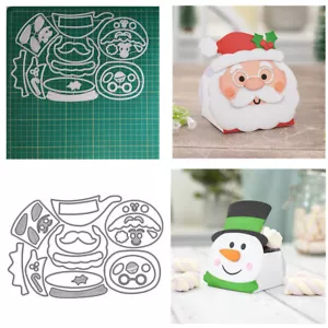 Scatola per regali di Natale taglio metallo stampi carta goffrata stencil fai da te artigianato di carta - Foto 1 di 5