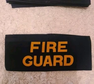 WW2 Fire Guard Cotton Arm Band New & Unused Blue & yellow Collectable Militaria - Picture 1 of 2