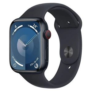 Apple Watch Series 9 45mm GPS Cellular Smartwatch Aluminium Sport Band Midnight - Bild 1 von 4