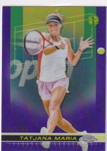 Topps Chrome 2024 Tennis No. 3 Tatjana Maria Purple Refractor 212/499 - Bild 1 von 2