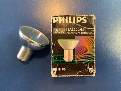 PHILIPS Halogen 20W B15D 6° 12V Aluminium Reflector Aluline Green 6480 - Image 1 of 4